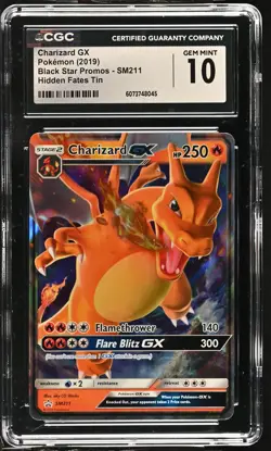 CHARIZARD GX Black Star Promo #SM211 CGC 10 Pokemon [Nostalgium] - Image 1