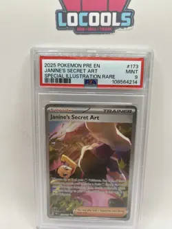 2025 POKEMON PRE EN-PRISMATIC EVOLUTIONS #173 JANINE'S SECRET ART PSA 9 Mint - Image 1