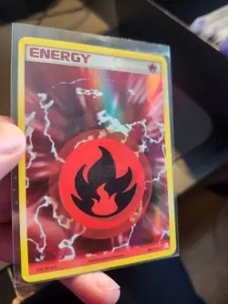 Fire Energy Reverse Holo 106/110 LP Pokemon Holon Phantoms Fast Ship! - Image 2