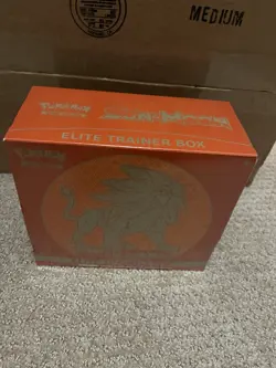 Pokemon Sun and Moon Elite Trainer Box Solgaleo Factory Sealed ETB - Image 1