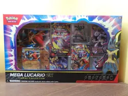 Pokemon TCG Mega Lucario Ex Figure Collection Box Brand New Sealed UK - Image 1