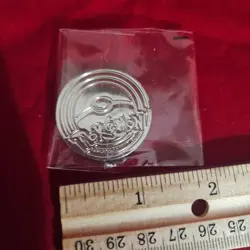 Pokemon Coin Silver Tone Collectible Token New Sealed - Image 1