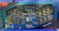 Pokemon TCG 14-Pack Crown Zenith Sea & Sky Premium Collection Box New Sealed - Image 1