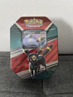 Pokemon TCG Heros Tin Umbreon V 2022 Sealed - Image 1