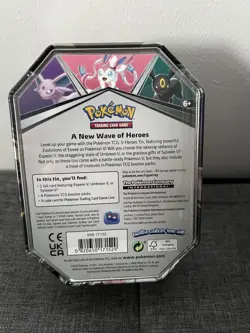 Pokemon TCG Heros Tin Umbreon V 2022 Sealed - Image 2