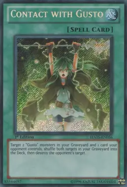 Contact with Gusto - HA05-EN056 - Secret Rare - 1st Edition - Lightly Played - Image 1