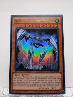 Yugioh Demigod of the Tistina DUNE-EN088 Ultra Rare 1st Edition Near Mint - Image 1