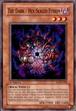 YUGIOH The Dark - Hex-Sealed Fusion FET-EN028 1st edition Light-played LP - Image 1