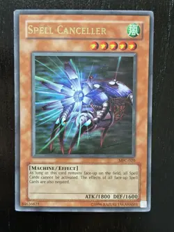 Yu-Gi-Oh TCG Spell Canceller Card MFC-020 Unlimited Edition Ultra Rare - Image 1