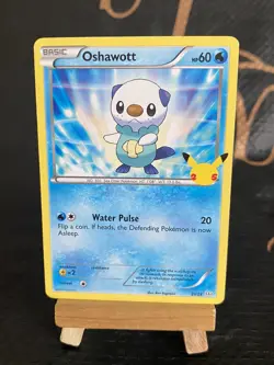 Pokemon Card Oshawott 21/25 McDonalds 25th Anniversary Pack Fresh Near Mint - Image 1