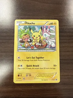 Pokemon Pikachu TCG XY95 XY Black Star Promo Holo Card HP - Image 1