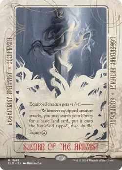 Sword of the Animist - Light Play MTG Secret Lair - Image 1