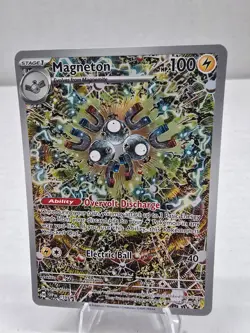 Pokemon Card TCG: Magneton SVP 159 Surging Sparks Full Art Holo Black Star Promo - Image 1