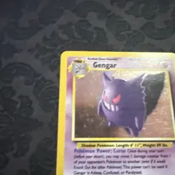 Pokemon TCG Gengar Fossil Holo Card 5/62 Unlimited Rare Vintage WOTC 1999 - Image 5