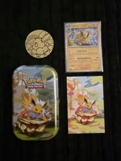 Prismatic Evolutions *EMPTY* Mini Tin Full Set Of 8 (Tin + Card + Coin+CostcoHC) - Image 3