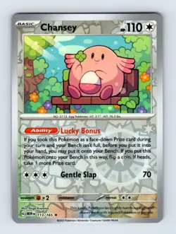 Chansey SV: Scarlet & Violet 151 Rare Reverse Holo 113/165 Pokemon Cards - Image 1