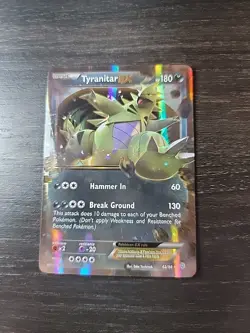 Pokemon TCG Tyranitar-EX Holo Rare Card Ancient Origins 42/98 NM - Image 1