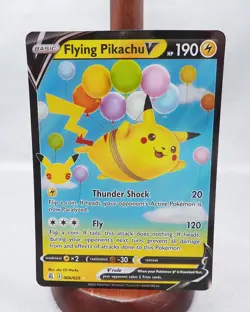 Pokemon TCG Flying Pikachu v Celebrations Holo Ultra Rare Card 006/025 - Image 1