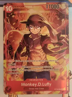 Monkey.D.Luffy (Treasure Booster Set) ST10-006 One Piece Promotion Cards Foil - Image 1