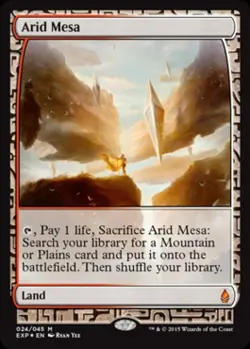 MTG English Arid Mesa NM Foil Zendikar Expeditions - Image 1