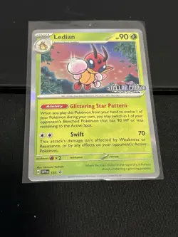 Ledian SVP133 Stellar Crown Pre Release Stamped Promo Card - Pokemon TCG - Image 3