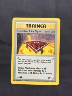 Pokemon Cards: Gym Challenge 1st Edition Uncommon: Cinnabar City Gym 113/132 - Image 1