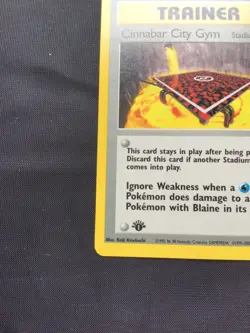 Pokemon Cards: Gym Challenge 1st Edition Uncommon: Cinnabar City Gym 113/132 - Image 5