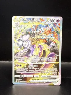 Pokemon TCG Mewtwo VSTAR Crown Zenith Holo Rare Card GG44/GG70 - Image 1