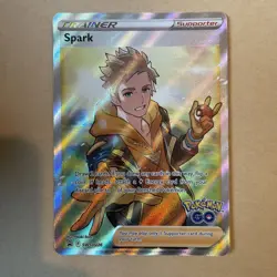 Spark SWSH226 Pokemon GO Full Art Supporter Ultra Rare Promo Pokemon Card - Image 1