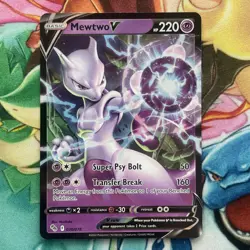 Pokemon TCG Mewtwo v Holo Ultra Rare Card Pokemon Go 030/078 Near Mint - Image 1
