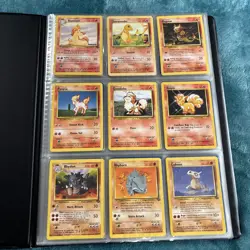 Old Vintage Wotc Pokemon Tcg Binder Bundle Joblot X122 Cards No Duplicates - Image 3