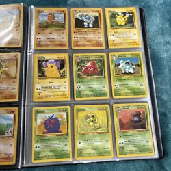 Old Vintage Wotc Pokemon Tcg Binder Bundle Joblot X122 Cards No Duplicates - Image 5