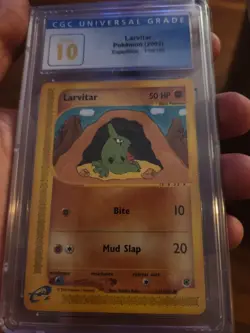 (POP 3) CGC 10 PRISTINE 2002 Pokemon Expedition Larvitar 116/165 EREADER CARD - Image 2