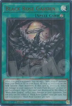 Yugioh Black Rose Garden - 1st Edition Ultra Rare NM - Free Holo Card - Image 1