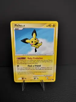 PICHU POP Series 9 POKEMON Non-Holo 2009 Trading Card 11/17 TCG NM - Image 1