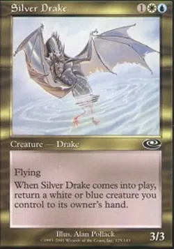 Silver Drake - Foil LP, English MTG Planeshift - Image 1