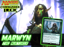 Marwyn, the Nurturer MTG EDH Commander Deck, ELF Tribal + Full Art Lands - Image 1