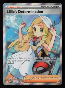 Lillie's Determination 169/132 ME01: Mega Evolution Pokemon TCG NM - Image 1