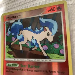 Ponyta Pokemon card - TCG Platinum Arceus SH11 Reverse Holo - Image 3