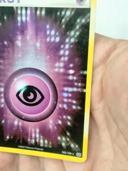 Pokemon Psychic Energy 105/106 Emerald Holo 2 SWIRLS 2005 - Image 3