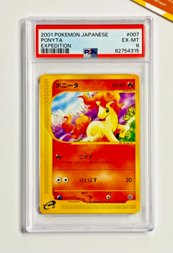 Pokemon PSA 6 Ponyta #007 Expedition Unlimited 2001 Japanese (J) - Image 1