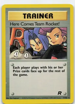Here Comes Team Rocket! (71) 71/82 Team Rocket Rare Unlimited MP Pokemon TCG - Image 1