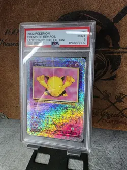 2002 Pokemon Legendary Collection Drowzee Reverse Holo PSA 9 - Image 3