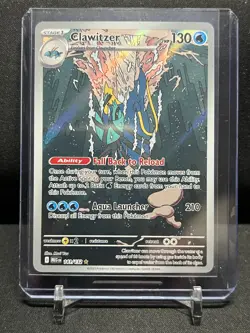 Clawitzer 141/132 IR Illustration Rare Holo Pokemon 2025 Mega Evolution NM - Image 1