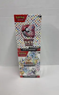 Pokemon Scarlet & Violet Prismatic Evolutions & 151 Booster Bundle Box X2 New - Image 2