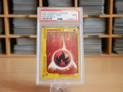 Pokemon McDonald's FIRE ENERGY HOLO SWIRL PSA 9 | Mint | McDonald's | 2002 - Image 1