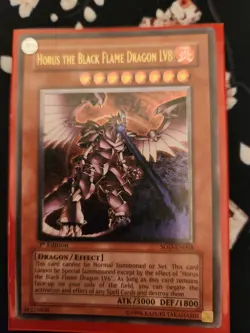 Yugioh Horus The Black Flame Dragon Lv8 Ultimate Rare SOD-EN008 near Mint - Image 2