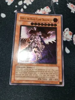 Yugioh Horus The Black Flame Dragon Lv8 Ultimate Rare SOD-EN008 near Mint - Image 3