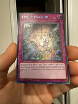 (RA01) Evenly Matched (RA01-EN074) 1st Edition - Secret Rare - Image 2