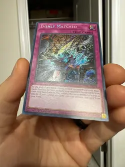 (RA01) Evenly Matched (RA01-EN074) 1st Edition - Secret Rare - Image 3